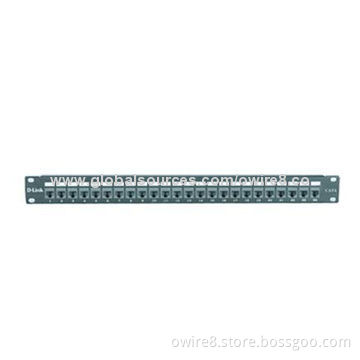 RJ45 Cat5e Krone UTP Patch Panel, 150V Voltage Rating, 110 Type Termination